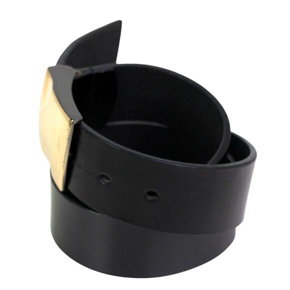 Kenneth Cole SADDLE BLACK REAL LEATHER 1.5"Wd CASUAL DRESS MEN'S BELT Sz 36 (D3 - Picture 2 of 11